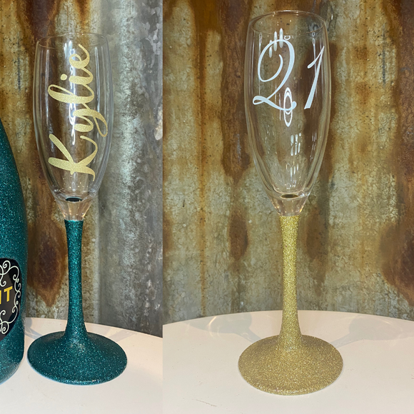 CHAMPAGNE GLASS (PERSONALISED)